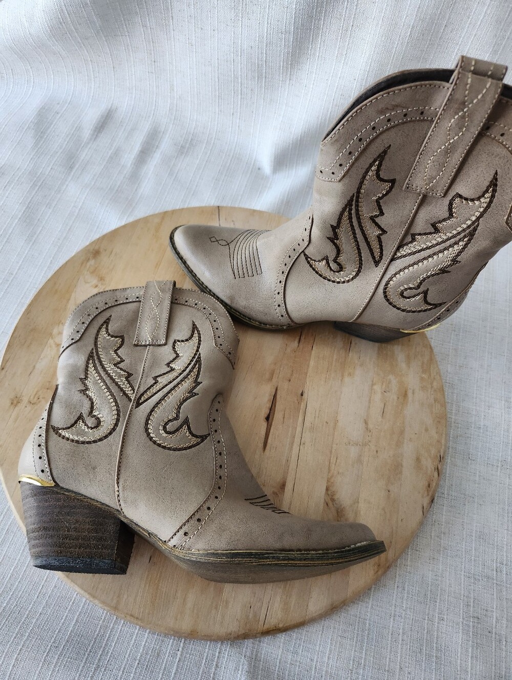 Western Ankle Booties - Picture 2 of 6